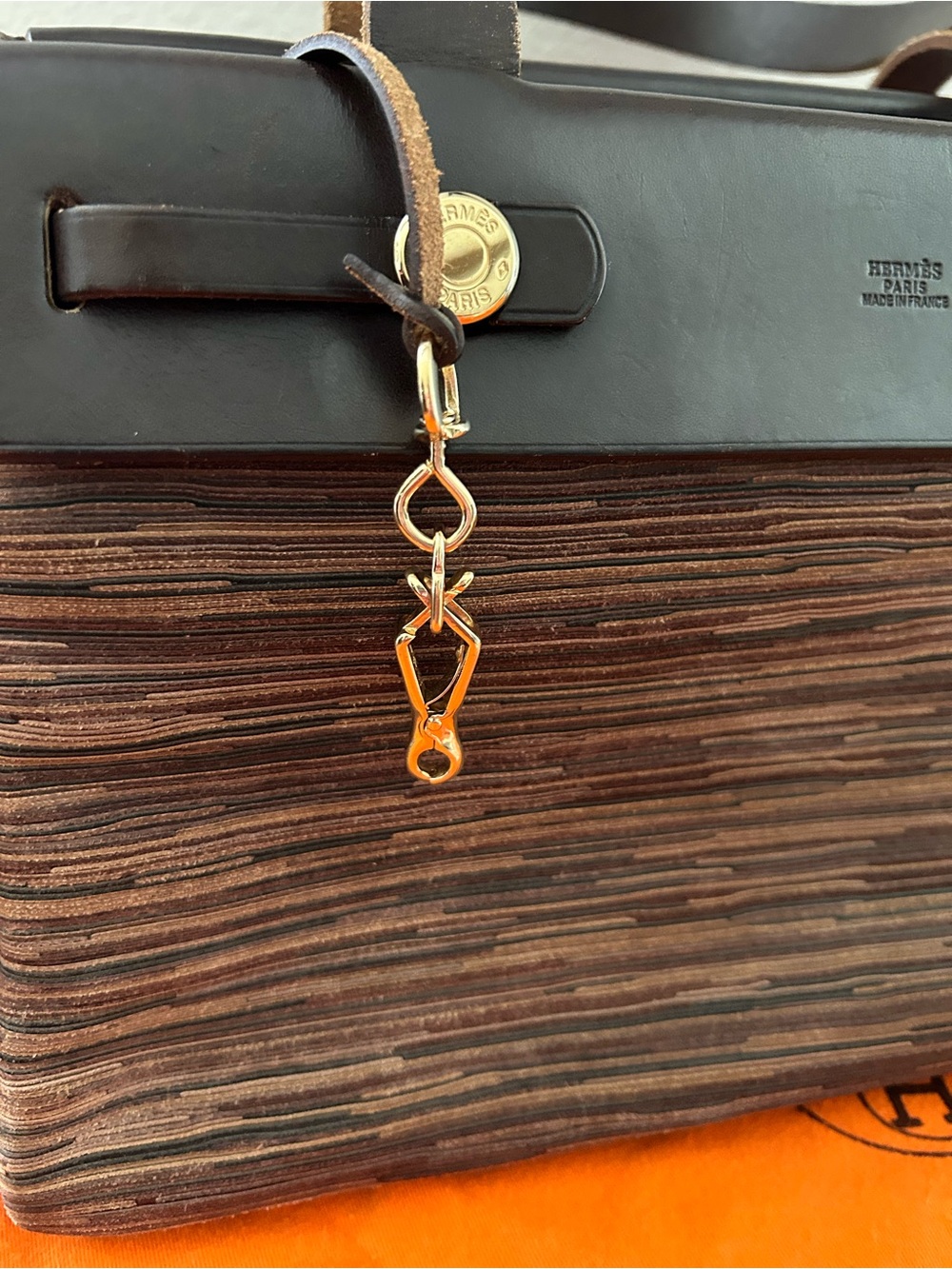HERMES Vibrato Herbag Cabas Tote Bag - Picture 6 of 12